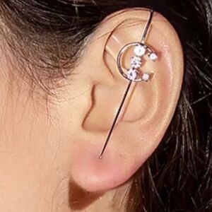 Glittery Ear Pin Hook Ear Cuff Earring